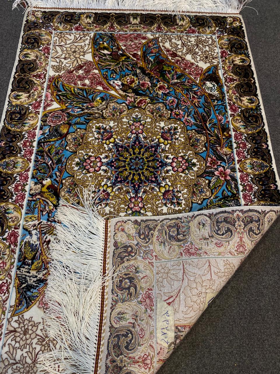 Iranian Pure Silk Carpets. 1.8x2.8
