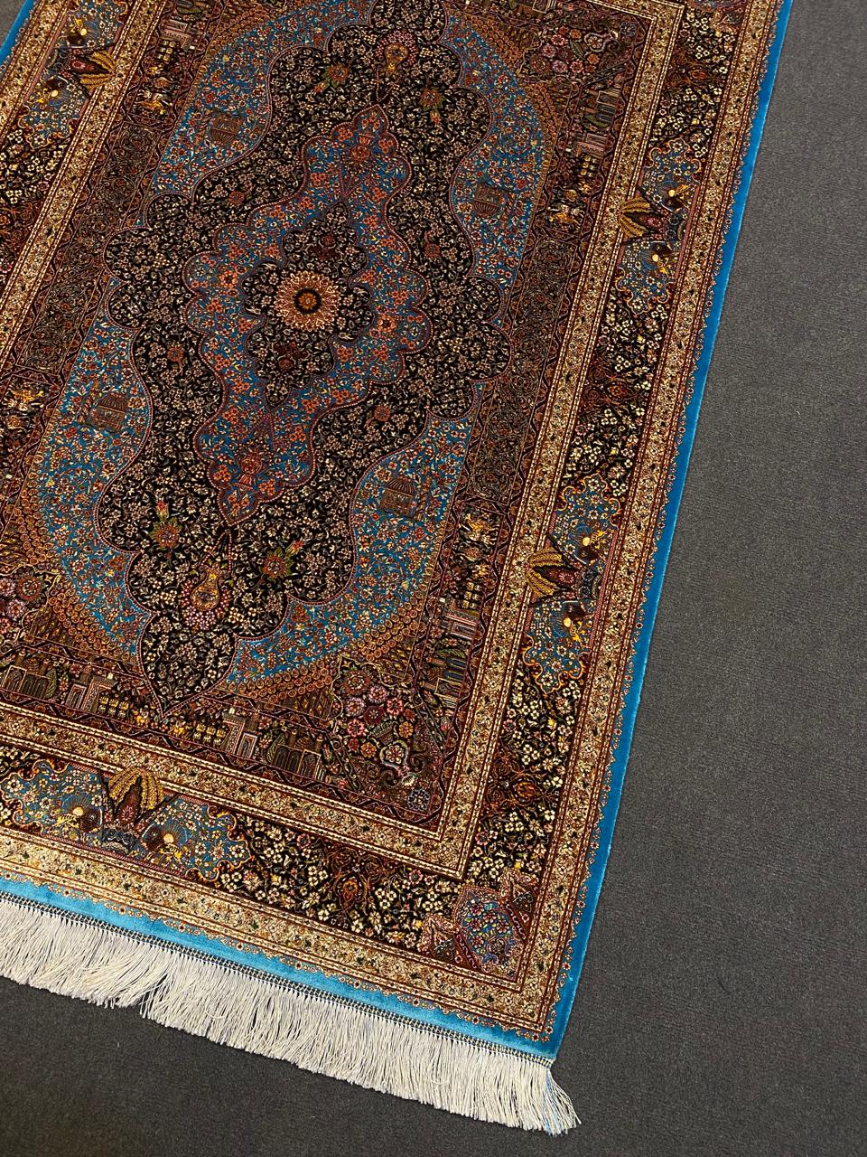 Iranian Pure Silk Carpets 3x5ft.